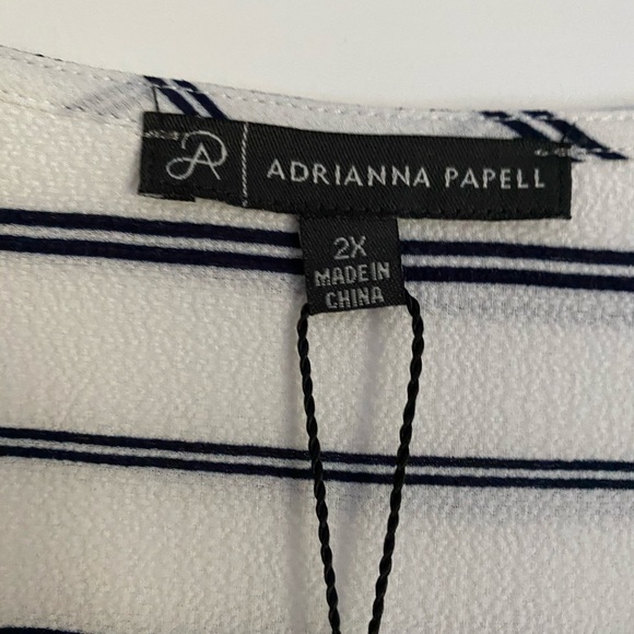 🌟Adrianna Papell Striped Tunic🌟 - Picture 3 of 4
